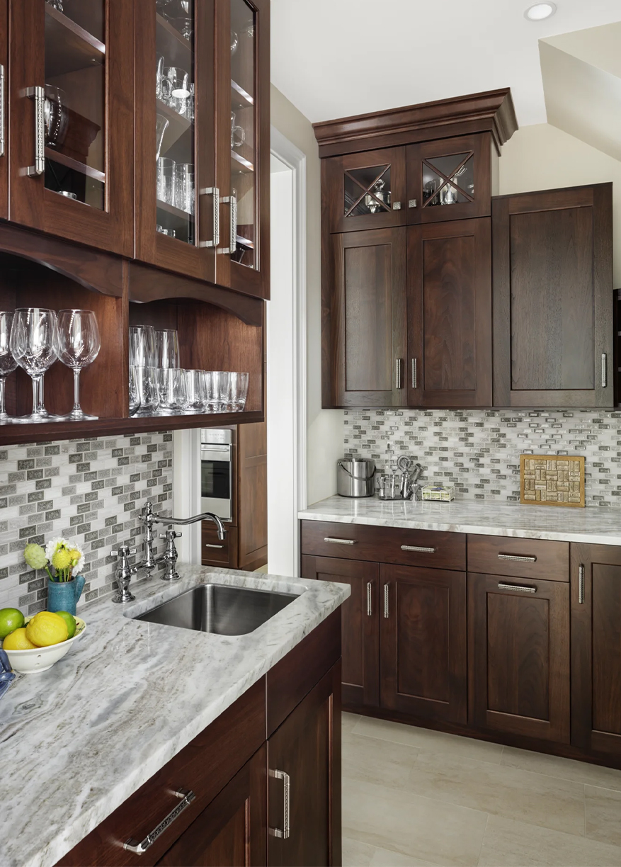 Handcock dark stained kitchen