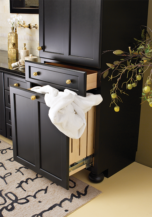 Black bathroom cabinets